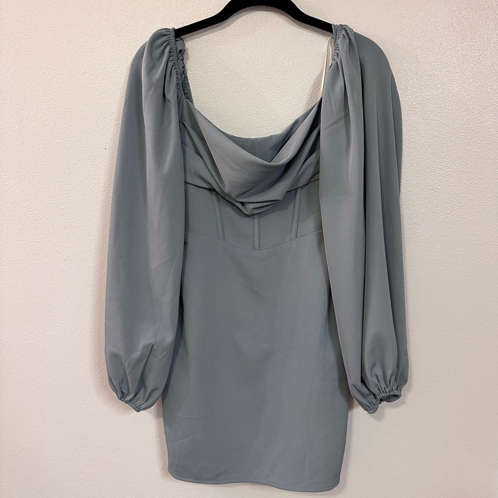 Princess Polly Gray/Blue Corset Dress